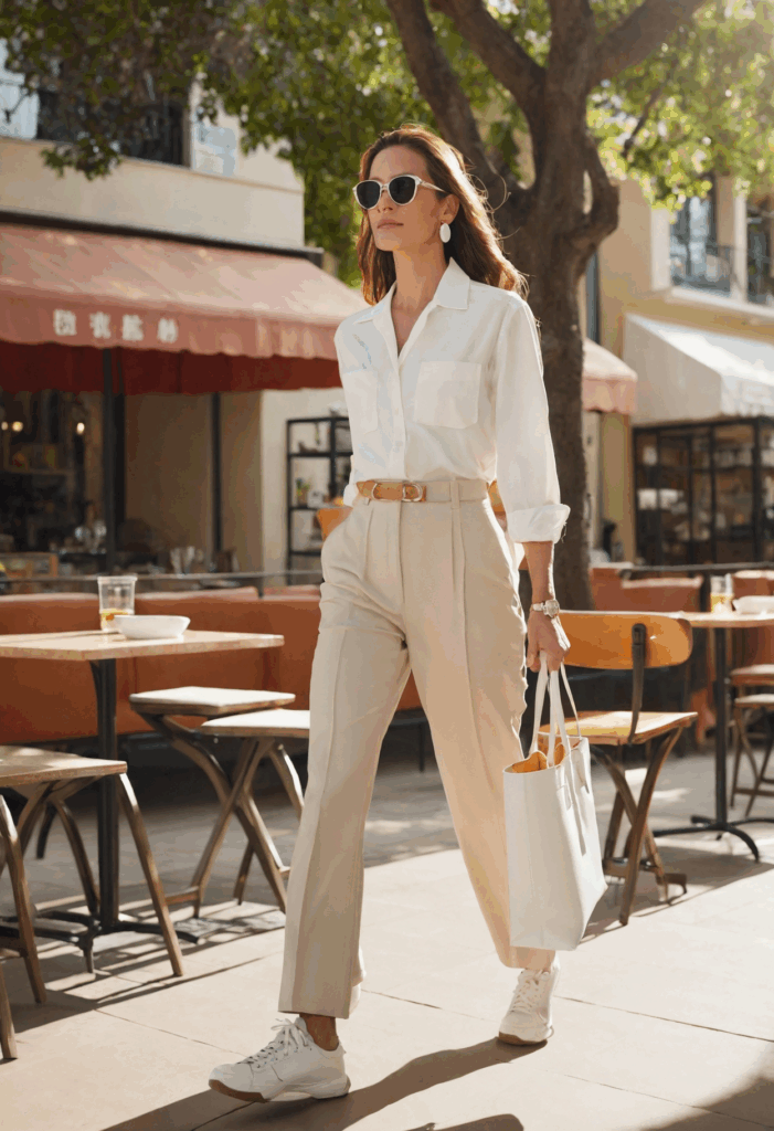 Barbara_Campos_A_woman_walking_confidently_in_an_outdoor_cafe_set_2fa6e779-2d6a-441e-ba4f-997134d6c3a5